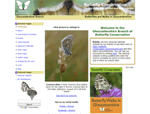 Tablet Screenshot of gloucestershire-butterflies.org.uk